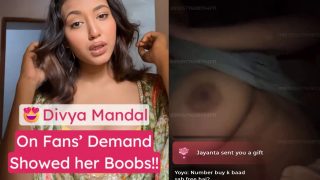 Famous Indian Instagram Model Divya Mandal Xxx Video Flashing Her Boobs On Live Stream (FULL VIDEO 18+)