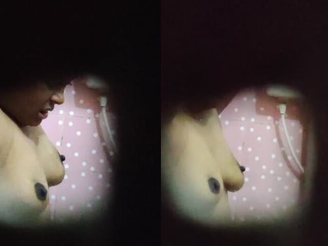 Mom bathing caught through hole by horny son (FULL VIDEO 18+)