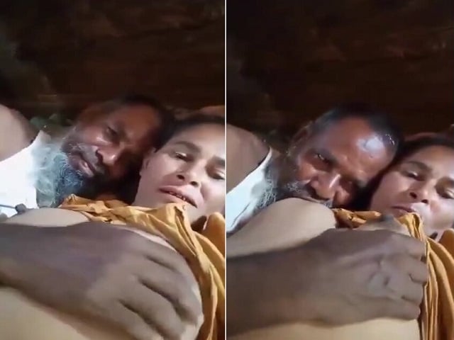 Uncle sucking wife boobs in viral selfie sex clip (FULL VIDEO 18+)